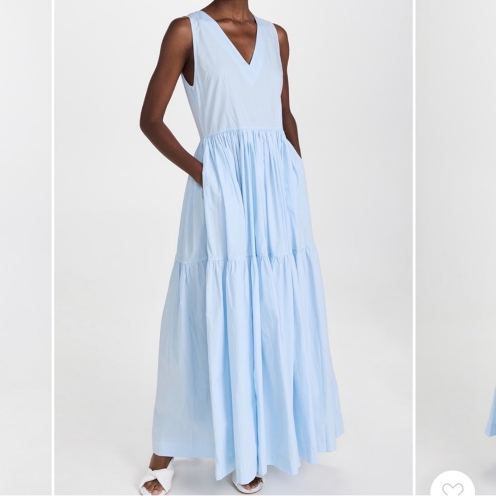 Blue Tiered Maxi Dress